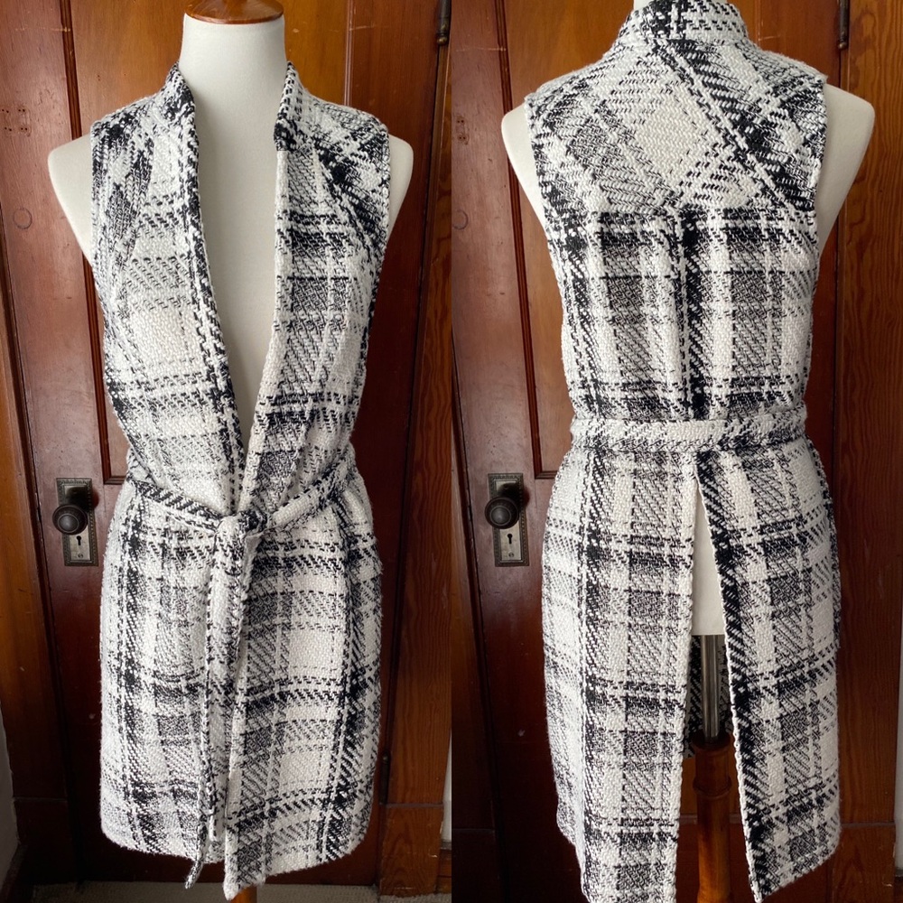 Long Plaid Vest from BCBGeneration